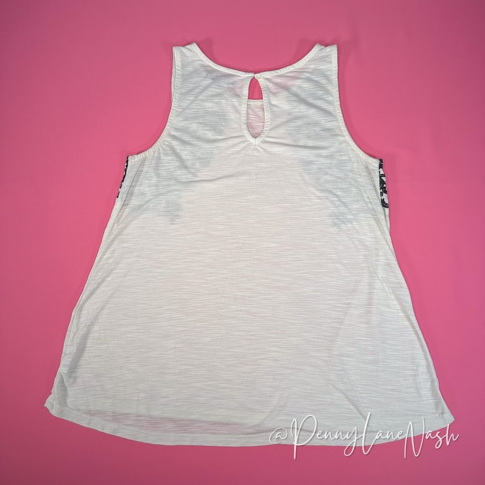 American Eagle Tank Top White With Black Design - Picture 9 of 9